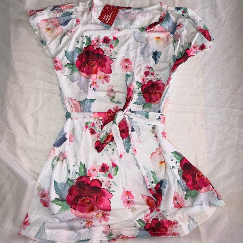 Floral Belted Dress